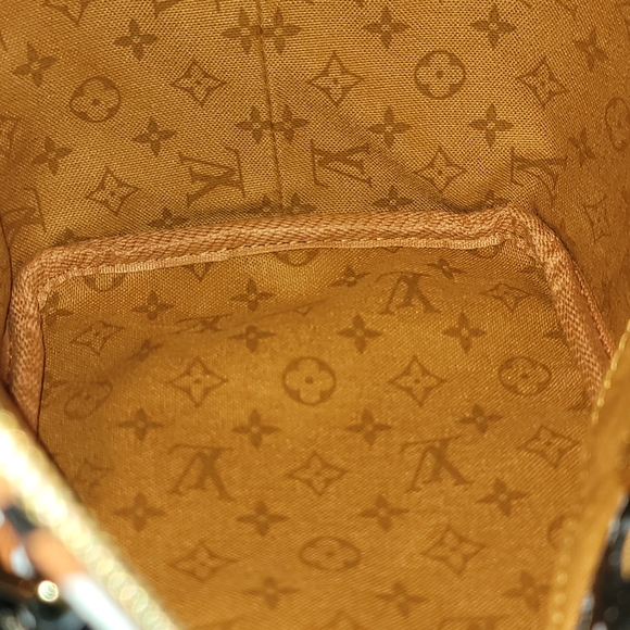 LOUIS VUITTON Crafty Speedy 25 Bandoulière Caramel Black Giant Monogram Bag New - Picture 17 of 17